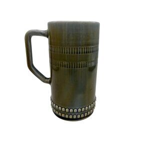 Vintage Wade Irish Porcelain Co Armagh 6.5" Tankard Mug Green Glaze Ireland